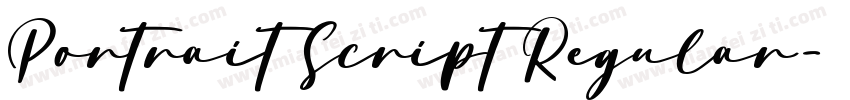 Portrait Script Regular字体转换